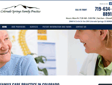 Tablet Screenshot of coloradospringsfamilypractice.org